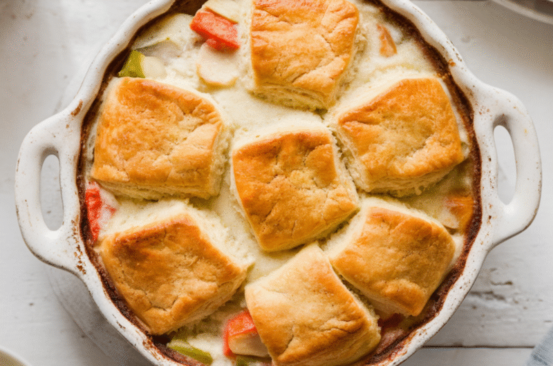 Chicken Pot Pie with Buttermilk Biscuit Topping