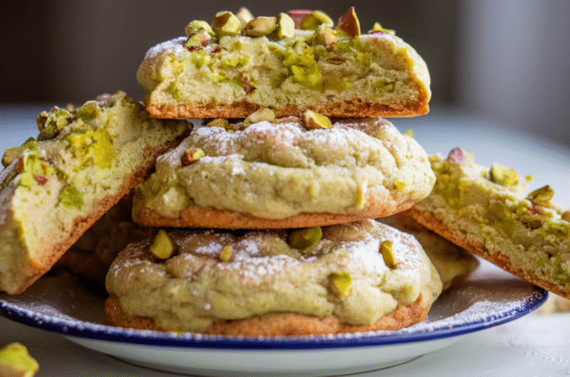 Pistachio Pudding Cookies