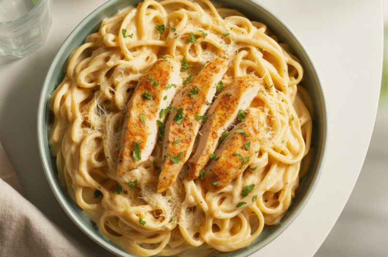 Creamy Garlic Parmesan Chicken Pasta