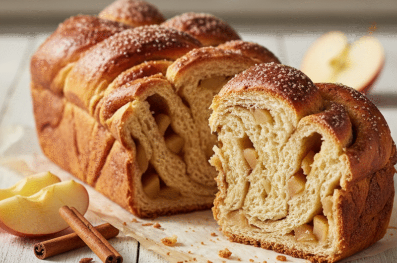 Apple Cinnamon Babka Bread