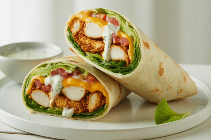 Crispy Chicken Ranch Wrap