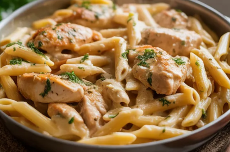 🍝 One Pan Creamy Chicken Pasta
