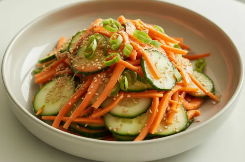 Asian Carrot & Cucumber Salad
