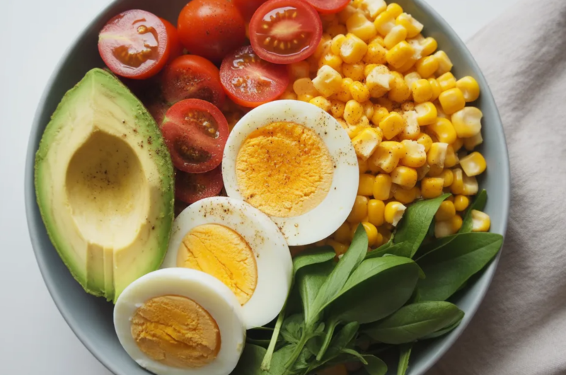Egg, Avocado, and Corn Power Bowl