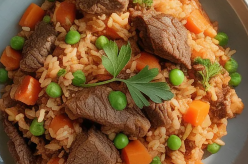 One Pot Beef Rice