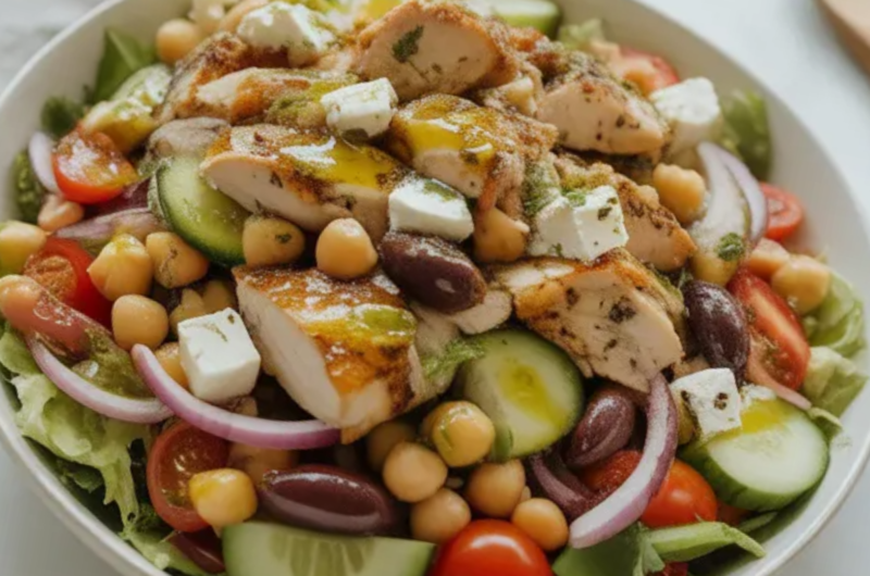 High Protein Greek Salad