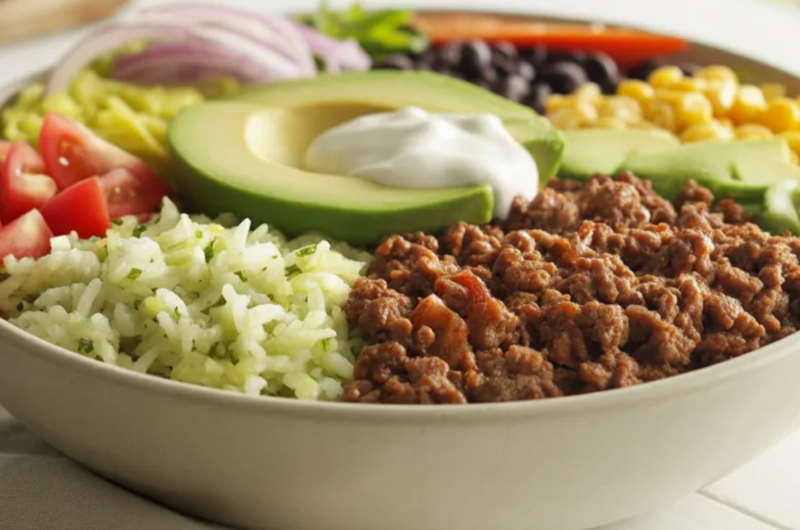 Beef Burrito Bowl (Chipotle Style)