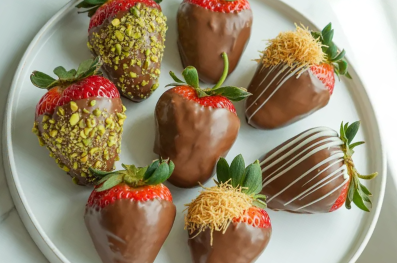 Dubai Chocolate Strawberries