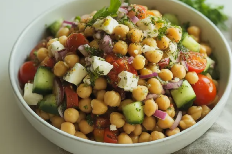 Viral Mediterranean Chickpea Salad