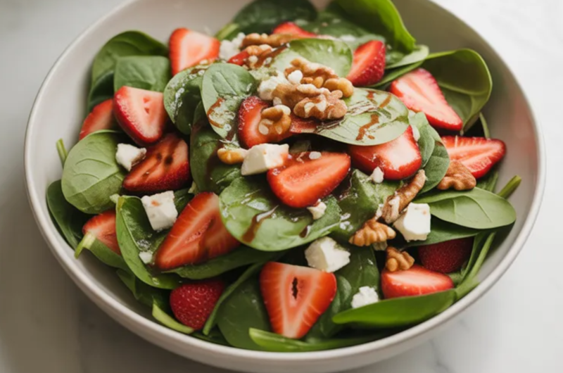 Strawberry Spinach Salad